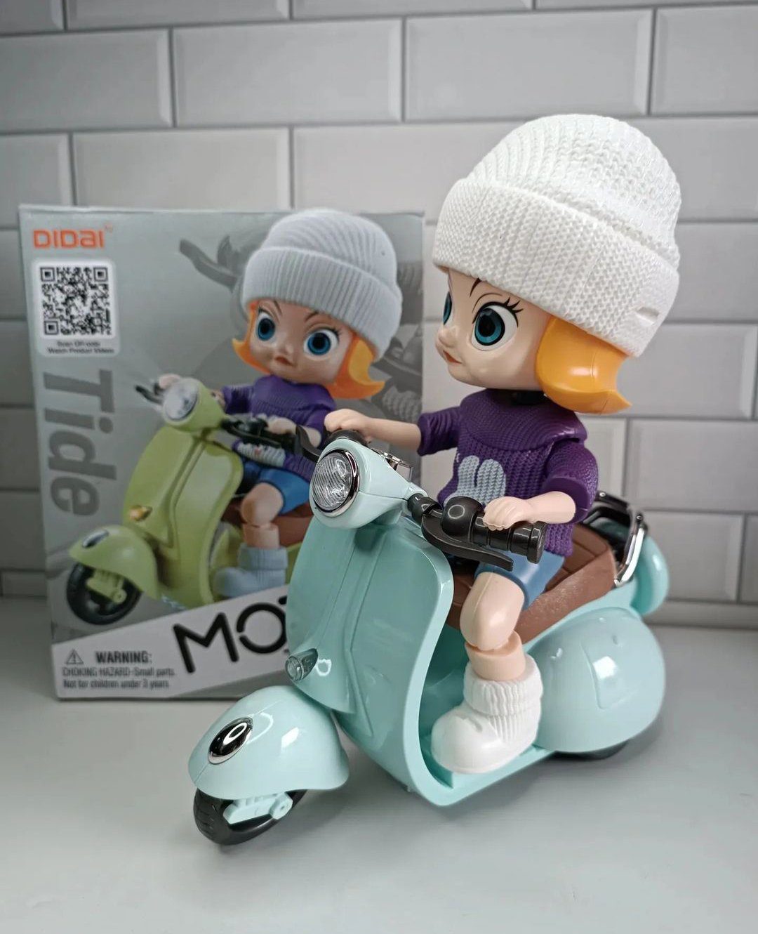 French Girl on Bike